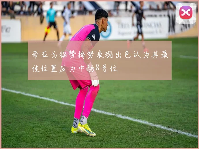 蒂亚戈称赞梅努表现出色认为其最佳位置应为中场8号位